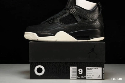 Black 819139-010 Jordan Hair 4 Pony Retro 1128